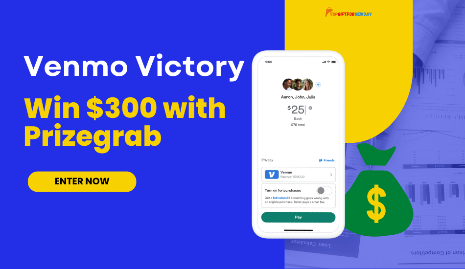 $300 Venmo Prize Giveaway with Prizegrab