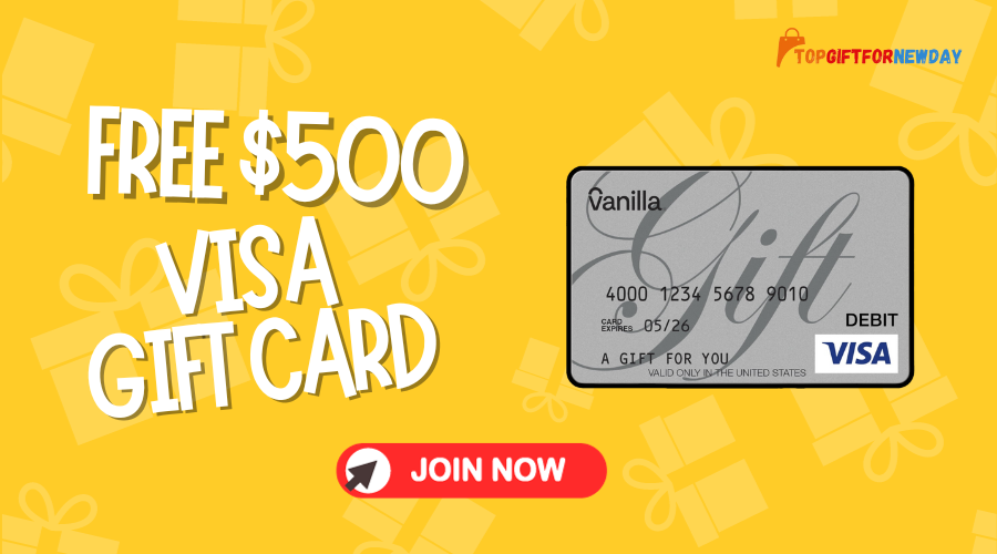 Win a $500 Visa Gift Card with Prizegrab