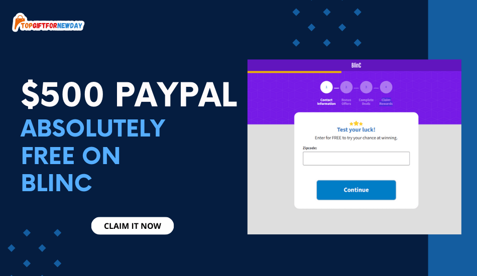 $500 PayPal Gift Card on BlinC