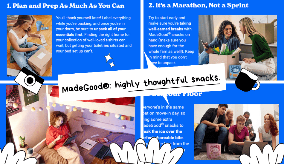 Bring MadeGood Snacks Back to College