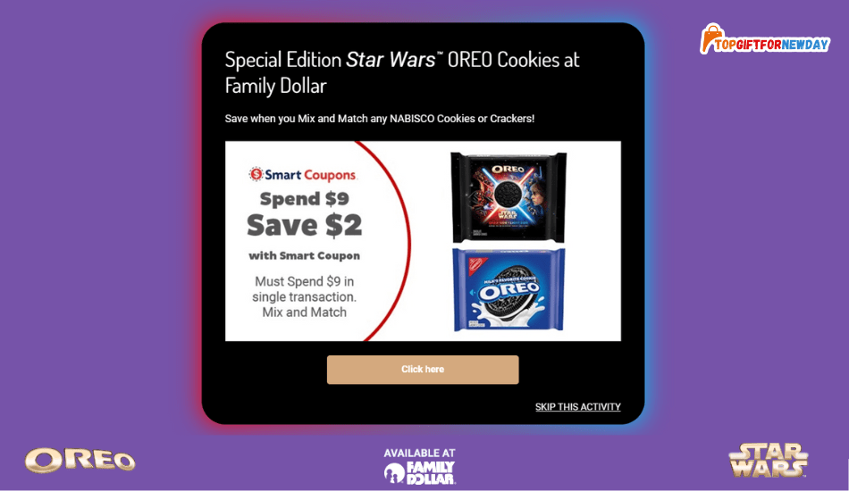 start unlocking savings on Oreo Star Wars at Family Dollar