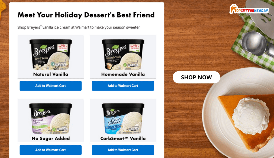 Shop Unilever Breyers Ice Cream at Walmart