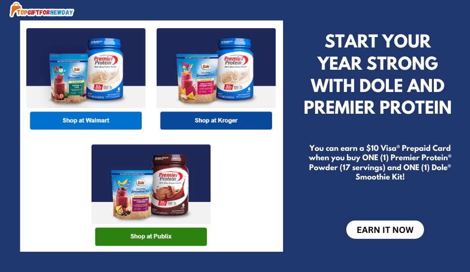 Shop Dole and Premier Protein