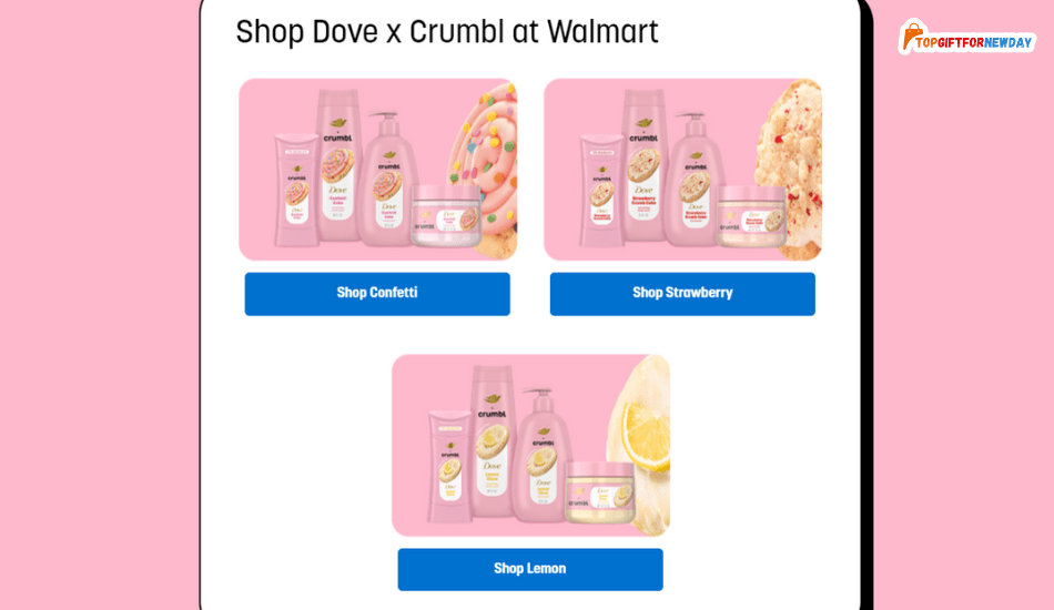 Shop Dove x Crumbl at Walmart!