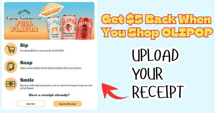 Get $5 Back When You Shop OLIPOP