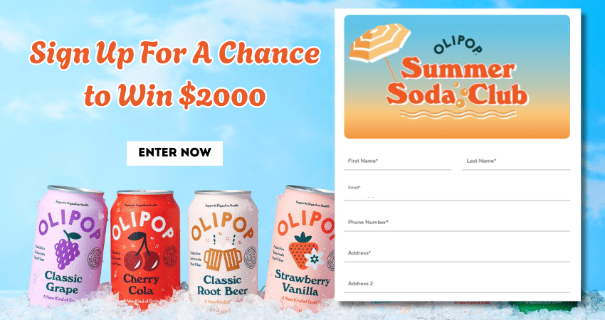 Join OLIPOP Summer Soda Club For a Chance to Win!