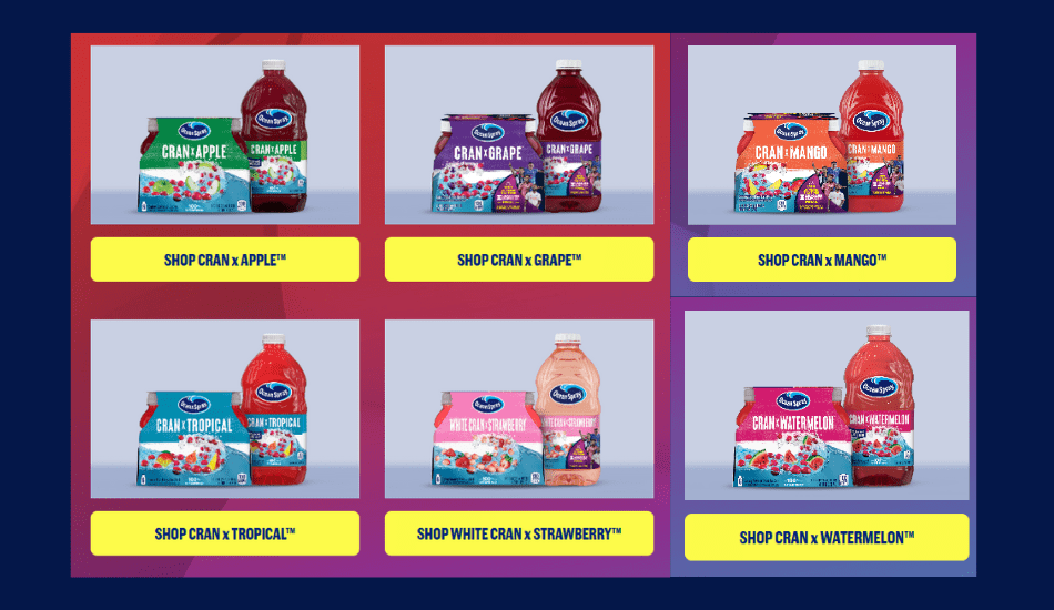 Shop the Ocean Spray Juice Lineup