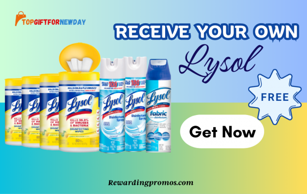 Space Clean With A Free Lysol Disinfectant Spray From Rewardingpromos