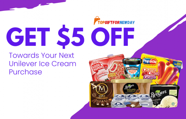 Get $5 Off To Your Next Unilever Ice Cream Purchase