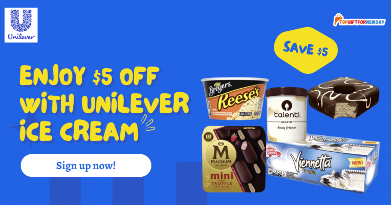 Save $5 off Unilever Ice Cream