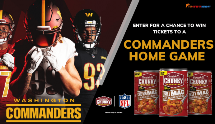 Commanders Home Game Ticket Giveaway with Campbell’s Chunky Soups